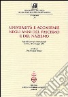 Università e accademie negli anni del fascismo e del nazismo libro