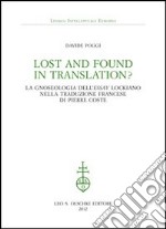 Lost and found in translation? La gnoseologia dell'«Essay» lockiano nella traduzione francese di Pierre Coste