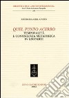 Quel punto acerbo. Temporalità e conoscenza metaforica in Leopardi libro