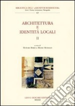 Architettura e identità locali. Vol. 2 libro