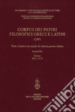 Corpus dei papiri filosofici greci e latini. Testi e lessico nei papiri di cultura greca e latina. Vol. 4/2: Tavole libro