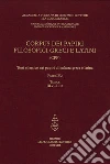 Corpus dei papiri filosofici greci e latini. Testi e lessico nei papiri di cultura greca e latina. Vol. 4/2: Tavole libro
