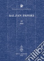 Balzan Papers (2020). Vol. 3 libro