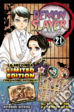 Demon slayer. Kimetsu no yaiba. Limited edition. Con Adesivi. Vol. 21 libro