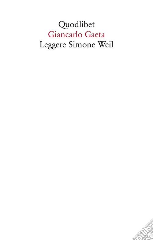 Leggere Simone Weil