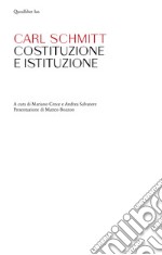 Costituzione e istituzione libro