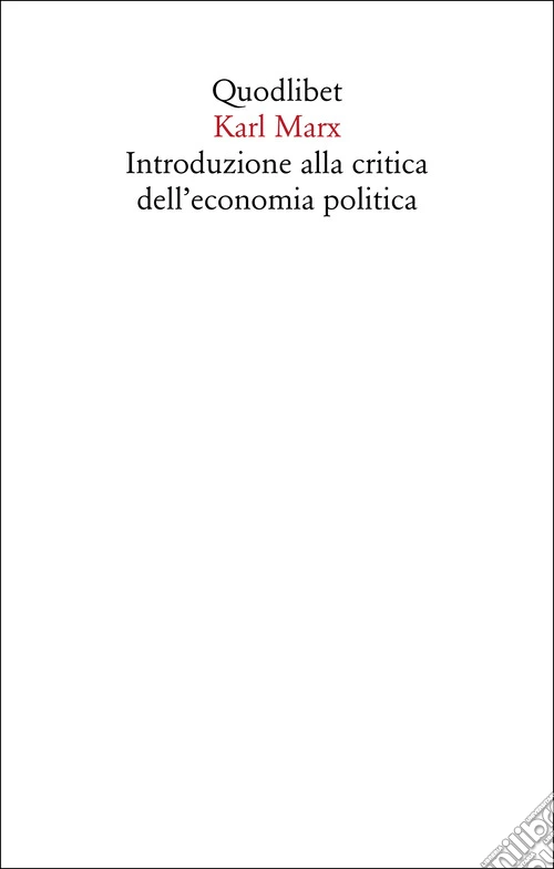 Introduzione alla critica dell'economia politica