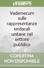 Vademecum sulle rappresentanze sindacali unitarie nel settore pubblico libro