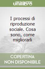 I processi di riproduzione sociale. Cosa sono, come migliorarli libro