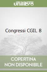 Congressi CGIL 8 libro