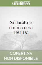 Sindacato e riforma della RAI-TV libro