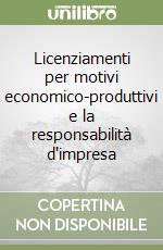 Licenziamenti per motivi economico-produttivi e la responsabilità d'impresa libro