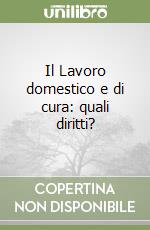 Il Lavoro domestico e di cura: quali diritti? libro