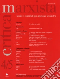 Critica marxista (2017). Vol. 4-5 libro