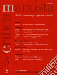 Critica marxista (2018). Vol. 5 libro