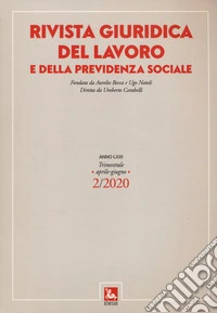 Rivista giuridica del lavoro e della previdenza sociale (2020) libro