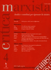 Critica marxista (2021). Vol. 4 libro
