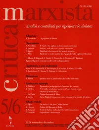 Critica marxista (2021). Vol. 5-6 libro