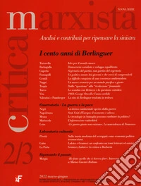 Critica marxista (2022). Vol. 2-3 libro
