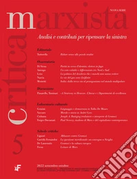Critica marxista (2022). Vol. 5 libro