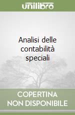 Analisi delle contabilità speciali libro