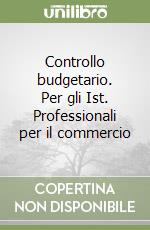 Controllo budgetario. Per gli Ist. Professionali per il commercio libro