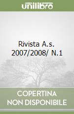 Rivista A.s. 2007/2008/ N.1 libro