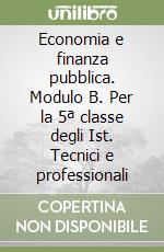 Economia e finanza pubblica. Modulo B. Per la 5ª classe degli Ist. Tecnici e professionali libro