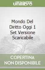 Mondo Del Diritto Oggi 1 Set Versione Scaricabile libro
