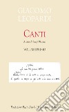 Canti. Vol. 1 libro