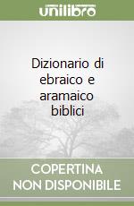 Dizionario di ebraico e aramaico biblici libro