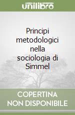 Principi metodologici nella sociologia di Simmel libro