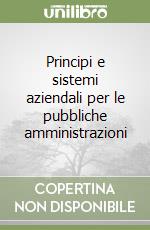 Principi e sistemi aziendali per le pubbliche amministrazioni libro