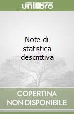 Note di statistica descrittiva libro