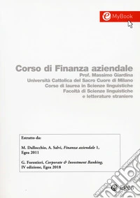 Corso di finanza aziendale. Estratto 2018 libro
