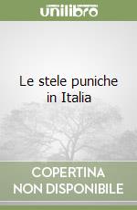 Le stele puniche in Italia libro