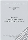 Catalogo dei manoscritti armeni delle biblioteche d'Italia libro