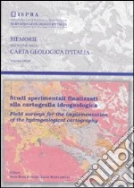 Studi sperimentali finalizzati alla cartografia idrogeologica libro