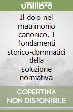 Il dolo nel matrimonio canonico. I fondamenti storico-dommatici della soluzione normativa libro