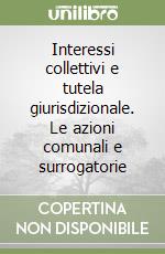 Interessi collettivi e tutela giurisdizionale. Le azioni comunali e surrogatorie libro