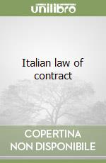 Italian law of contract