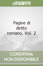 Pagine di diritto romano. Vol. 2 libro