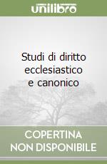 Studi di diritto ecclesiastico e canonico