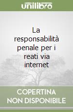 La responsabilità penale per i reati via internet libro