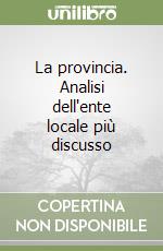 La provincia. Analisi dell'ente locale più discusso