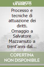 Processo e tecniche di attuazione dei diritti. Omaggio a Salvatore Mazzamuto a trent'anni dal convegno palermitano libro