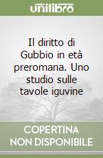 Il diritto di Gubbio in età preromana. Uno studio sulle tavole iguvine libro