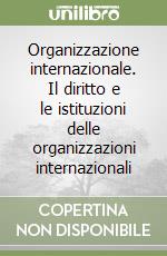 Organizzazione internazionale. Il diritto e le istituzioni delle organizzazioni internazionali libro