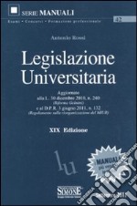 Legislazione universitaria libro