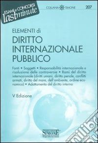 Elementi di diritto internazionale pubblico libro